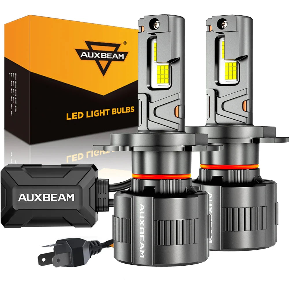 Auxbeam H4/9003 LED Headlight Bulbs 130W F35 Series Dual Compatibility 12V/24V 2