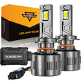 Auxbeam H7 LED Headlight Bulbs 130W F35 Series Dual Compatibility 12V/24V 2