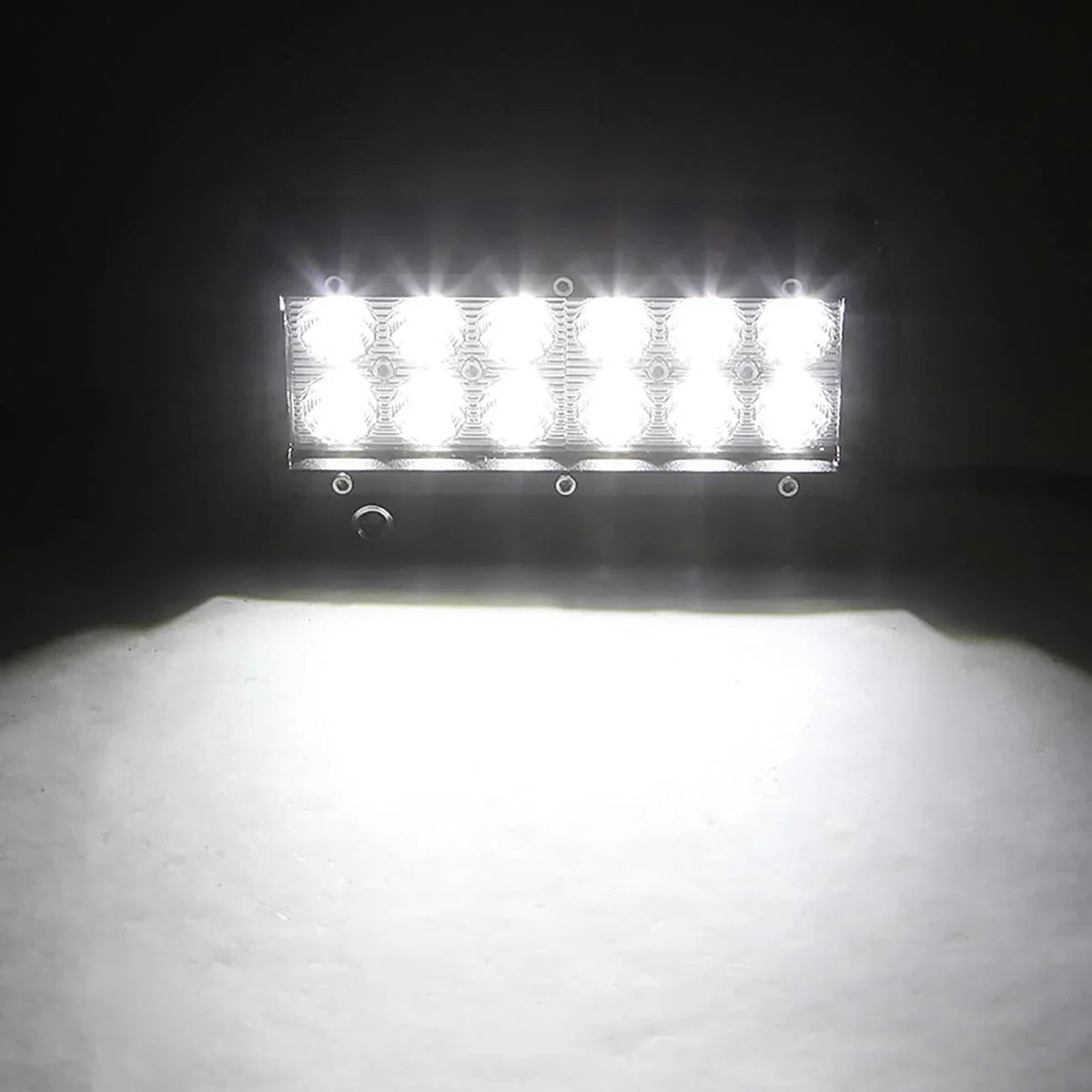 Auxbeam 6.5 inch Classic-SM Series Dual Row LED Light Bar 6000K White Spot/Flood