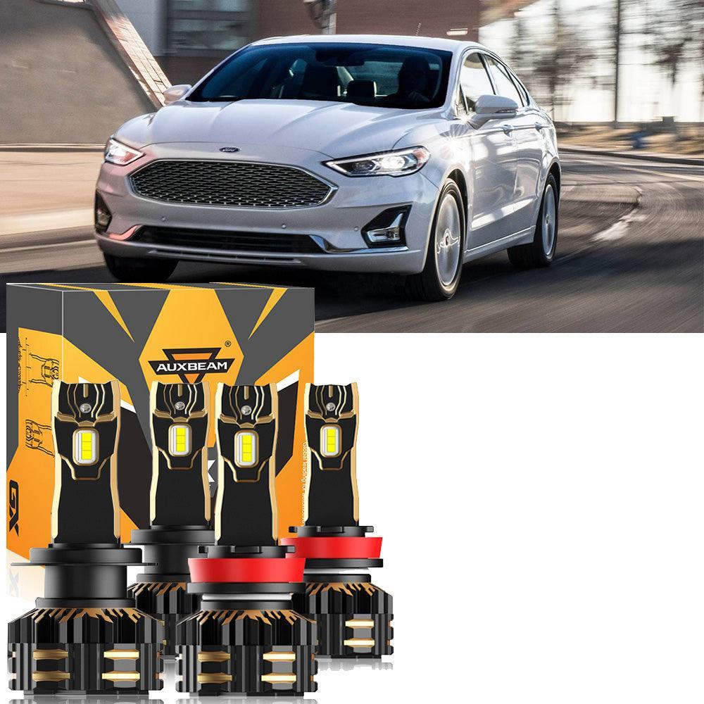 Auxbeam LED Headlight Bulbs Bundle for 2006-2017 Ford Fusion H7 H11