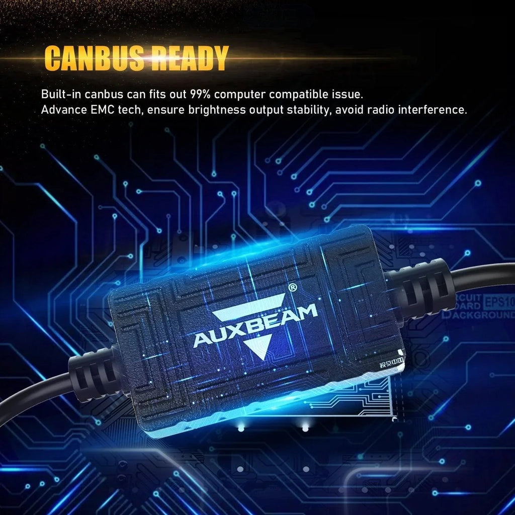 Auxbeam LED Light Bulbs Canbus Ready F-16 for 2014-2016 Mercedes-Benz E250 H7