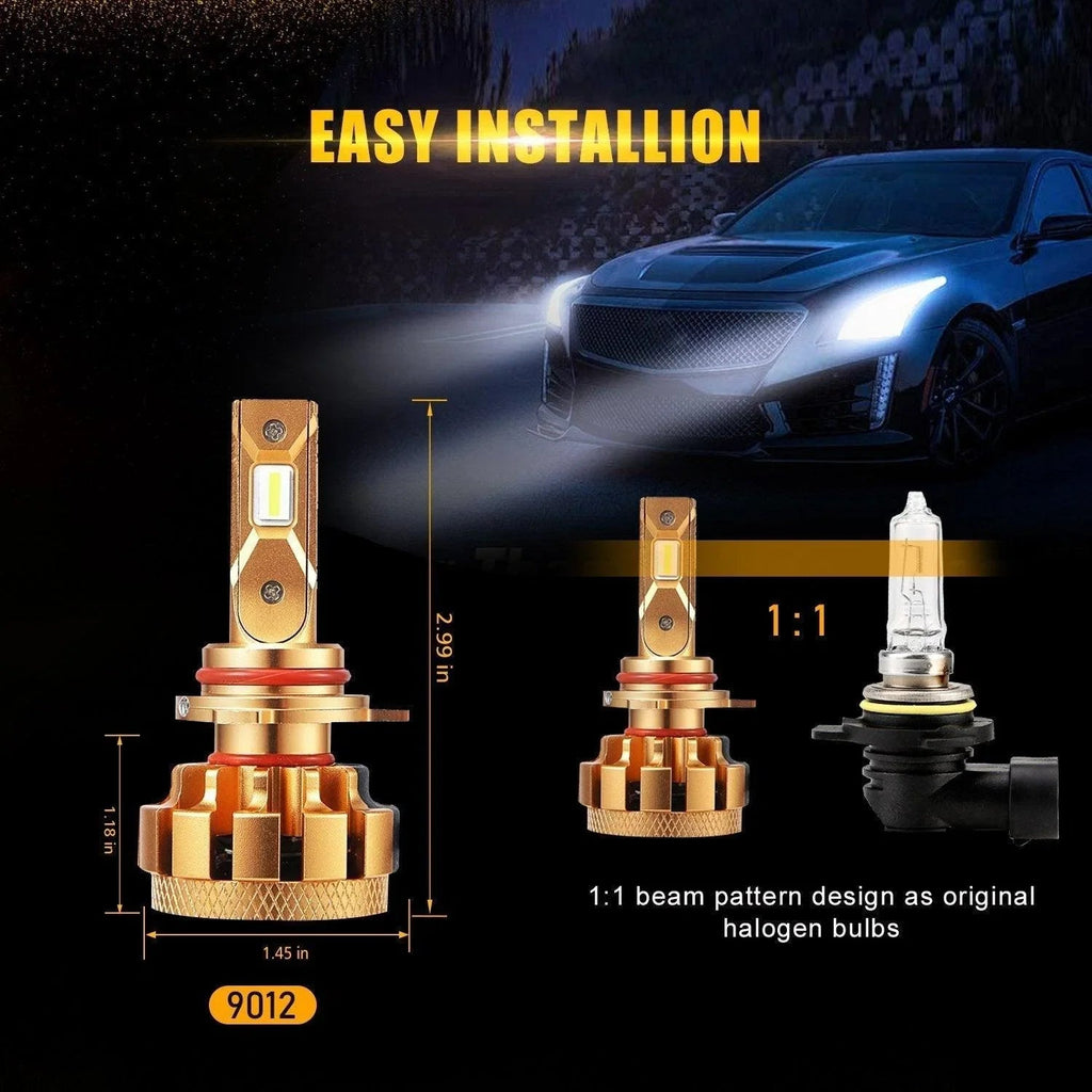 Auxbeam F-16 Plus Series LED High/Low Beam Bulb for 2005-2006 Ford Mustang