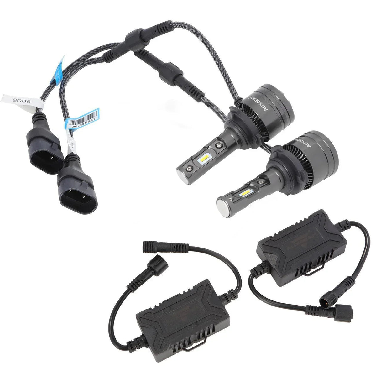 Auxbeam 4300K T1 Series LED light Bulbs 8000LM (2 Pcs)