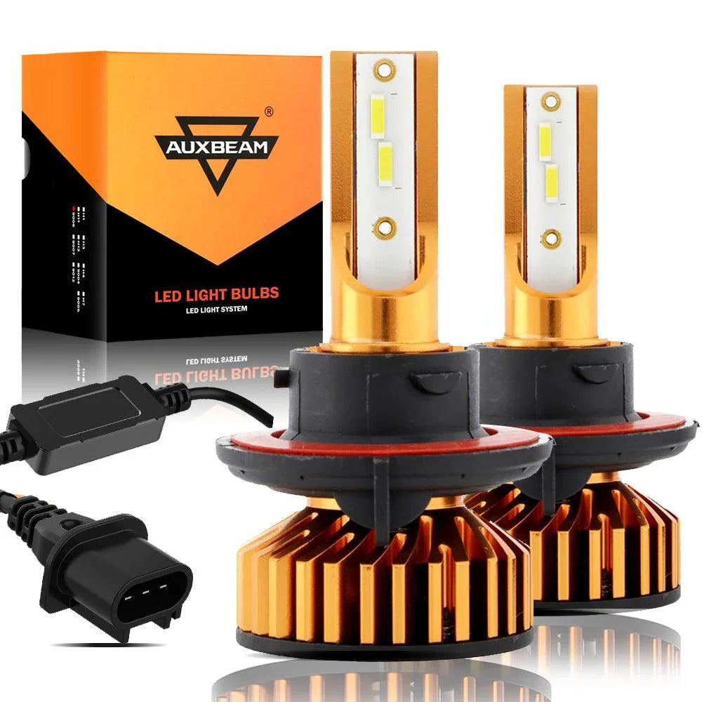 Auxbeam Mini Size F2 Series 52W LED Headlight Bulbs 6500K Cool White