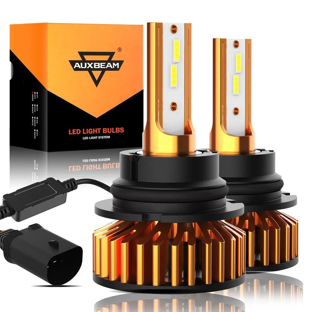 Auxbeam Mini Size F2 Series 52W LED Headlight Bulbs 6500K Cool White