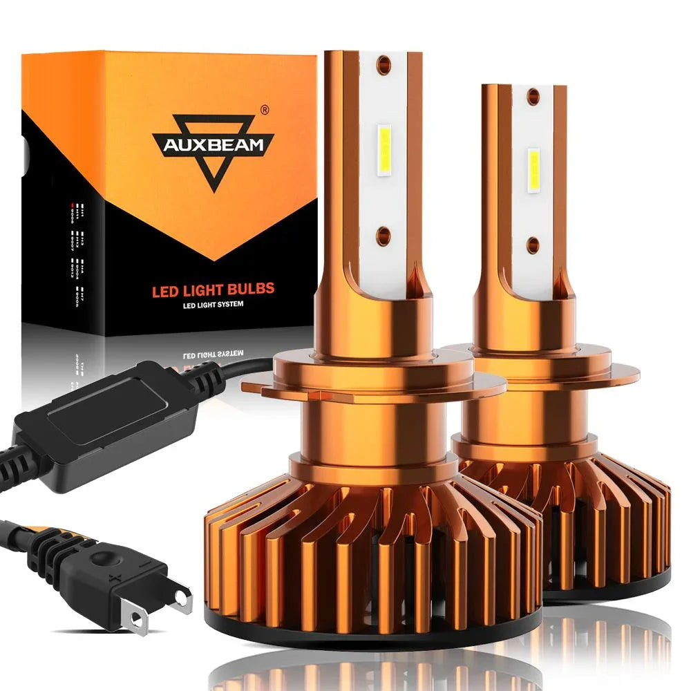 Auxbeam Mini Size F2 Series 52W LED Headlight Bulbs 6500K Cool White