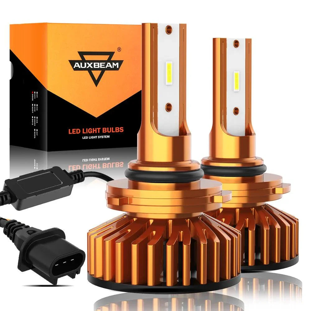 Auxbeam Mini Size F2 Series 52W LED Headlight Bulbs 6500K Cool White