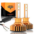 Auxbeam H1 LED Headlight Bulbs 52W F2 Series Mini Size 2 Bulbs