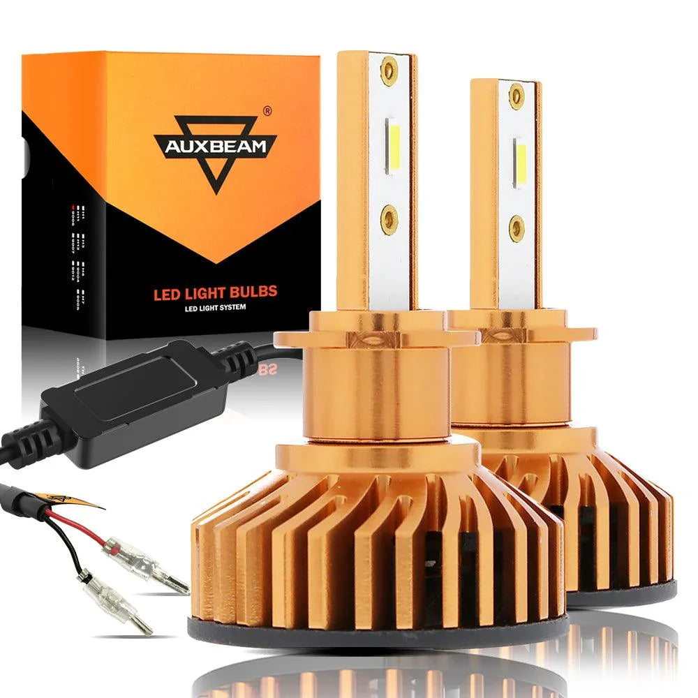 Auxbeam Mini Size F2 Series 52W LED Headlight Bulbs 6500K Cool White