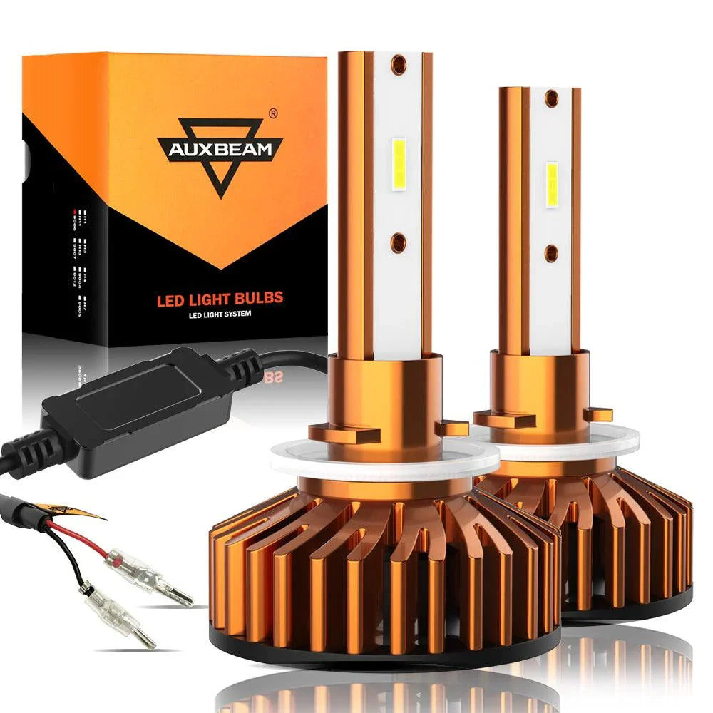 Auxbeam Mini Size F2 Series 52W LED Headlight Bulbs 6500K Cool White