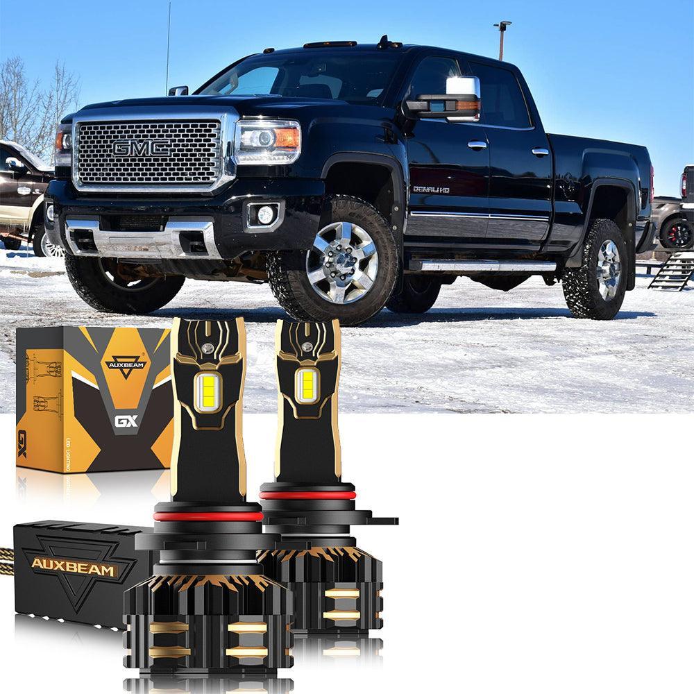 Auxbeam LED Headlight Bulbs for 2015 GMC Sierra 3500 HD 9012