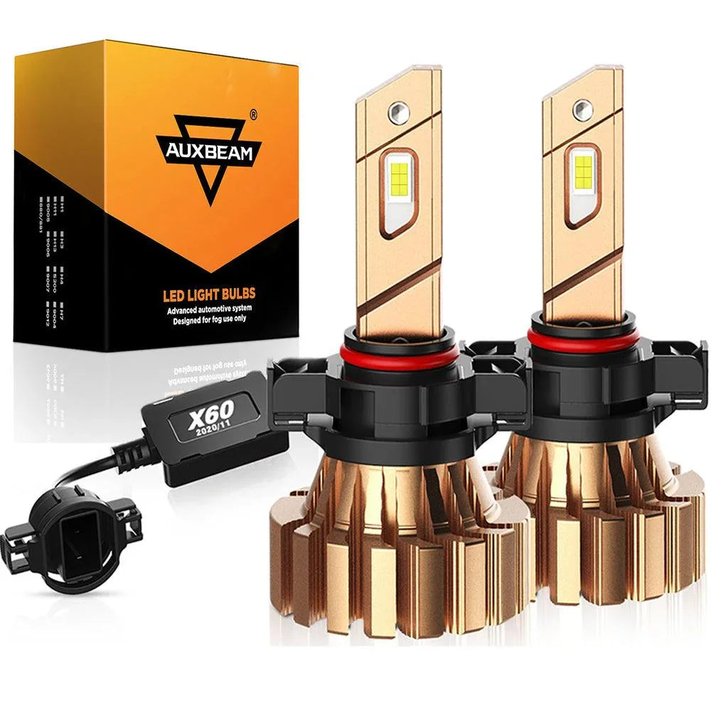 Auxbeam LED Headlight Bulbs for 2015 GMC Sierra 3500 HD 9012