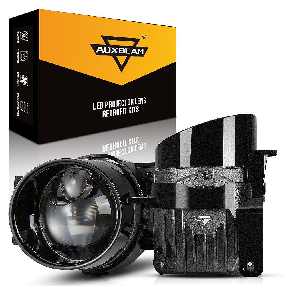 Auxbeam 3 Inch 86W Bi-LED Projector Lens Fog Light 6000K for Toyota/Honda