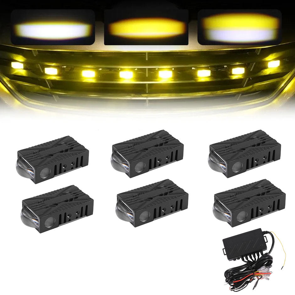 Auxbeam Multi-Mode Smart Control Module LED Grille Light Kit 17mm 1-to-4/6
