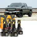 Auxbeam LED Headlight Bulbs Bundle for 2001-2002 GMC Sierra 2500 HD 9005 9006