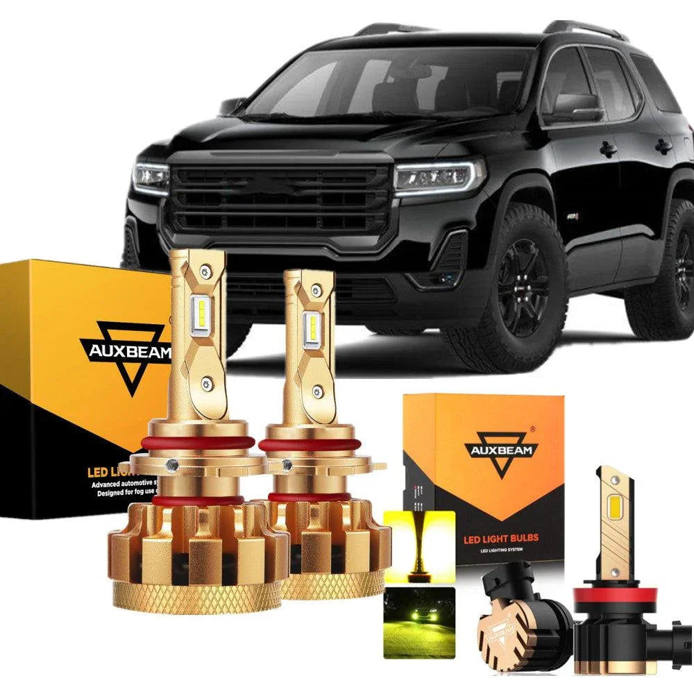 Auxbeam F-16 Plus Series LED High/Low Beam Bulb Bundle for 2013-2019 GMC Acadia