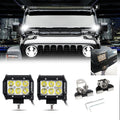 Auxbeam 4" Classic-SM Series Spot Beam LED Pods Light + Universal LED Working