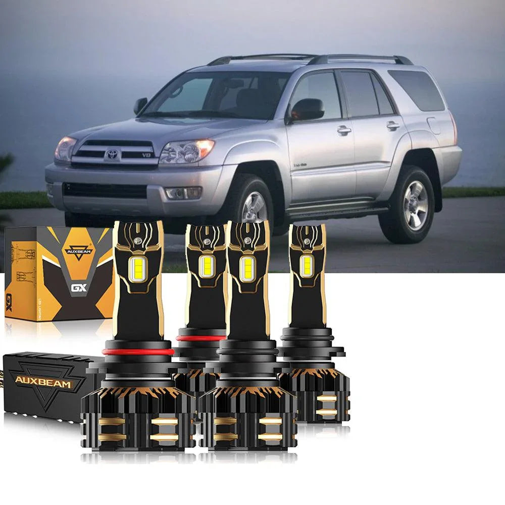 Auxbeam LED Headlight Bulbs Bundle for 2003-2004 Toyota 4Runner 9005 9006