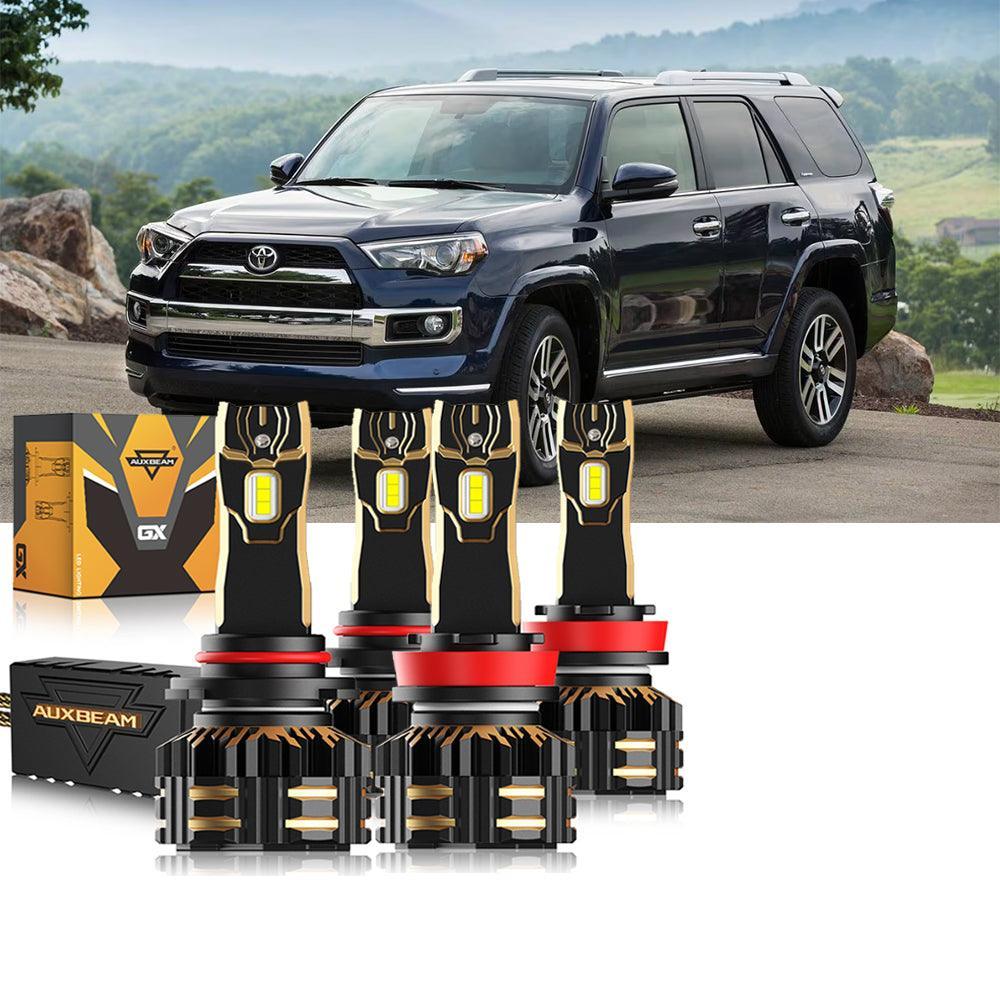 Auxbeam LED Headlight Bulbs Bundle for 2010-2020 Toyota 4Runner 9005 H11
