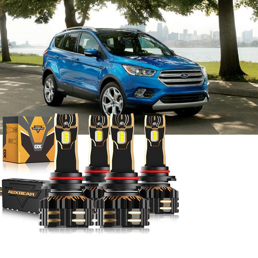 Auxbeam LED Headlight Bulbs Bundle for 2018-2019 Ford Escape 9005