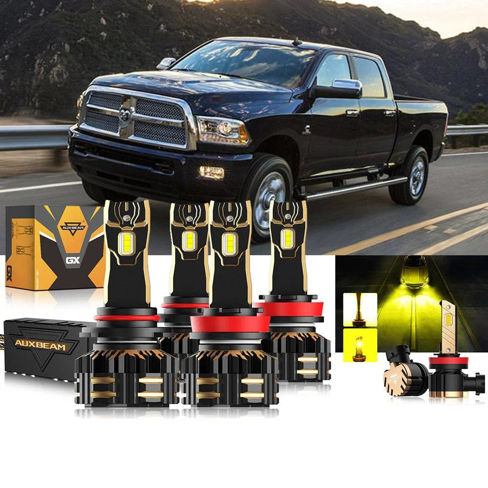 Auxbeam LED Headlight Bulbs Bundle for 2013-2015 Ram 2500