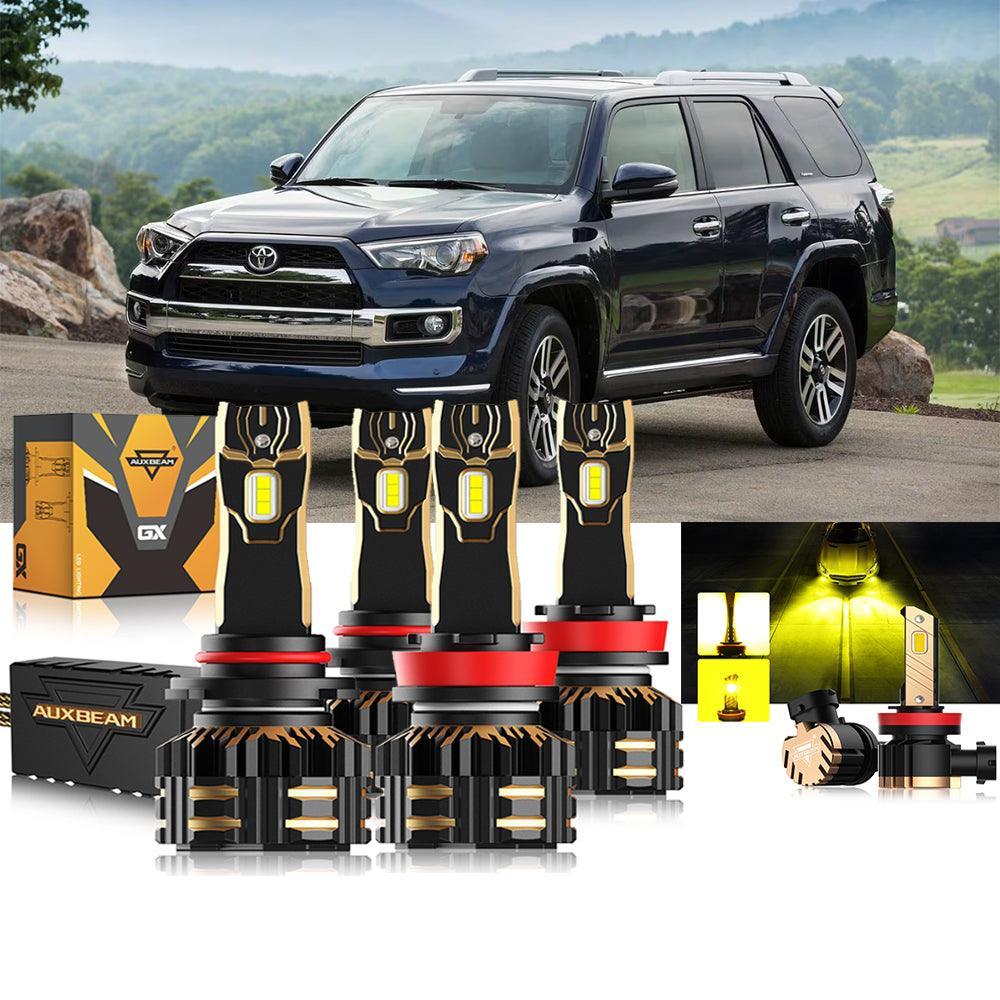 Auxbeam LED Headlight Bulbs Bundle for 2010-2020 Toyota 4Runner 9005 H11