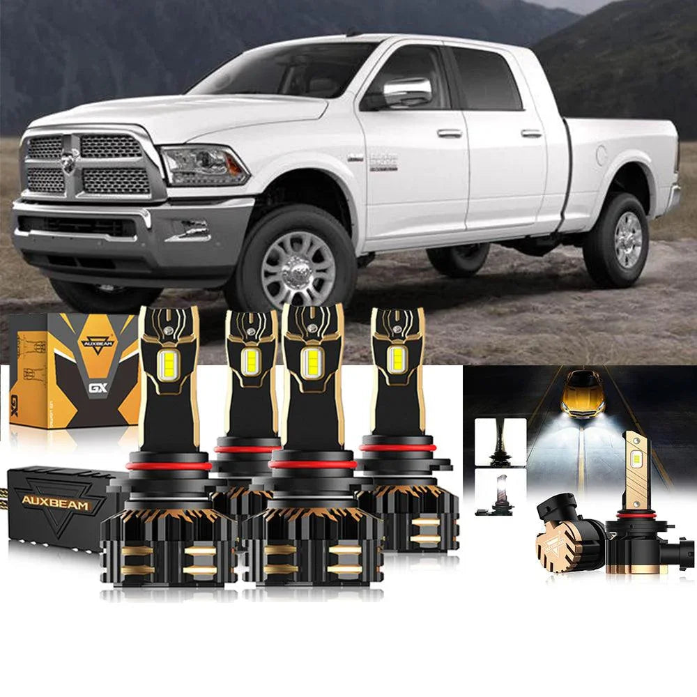 Auxbeam LED Headlights Bulbs Bundle for 2018-2019 Ram 2500