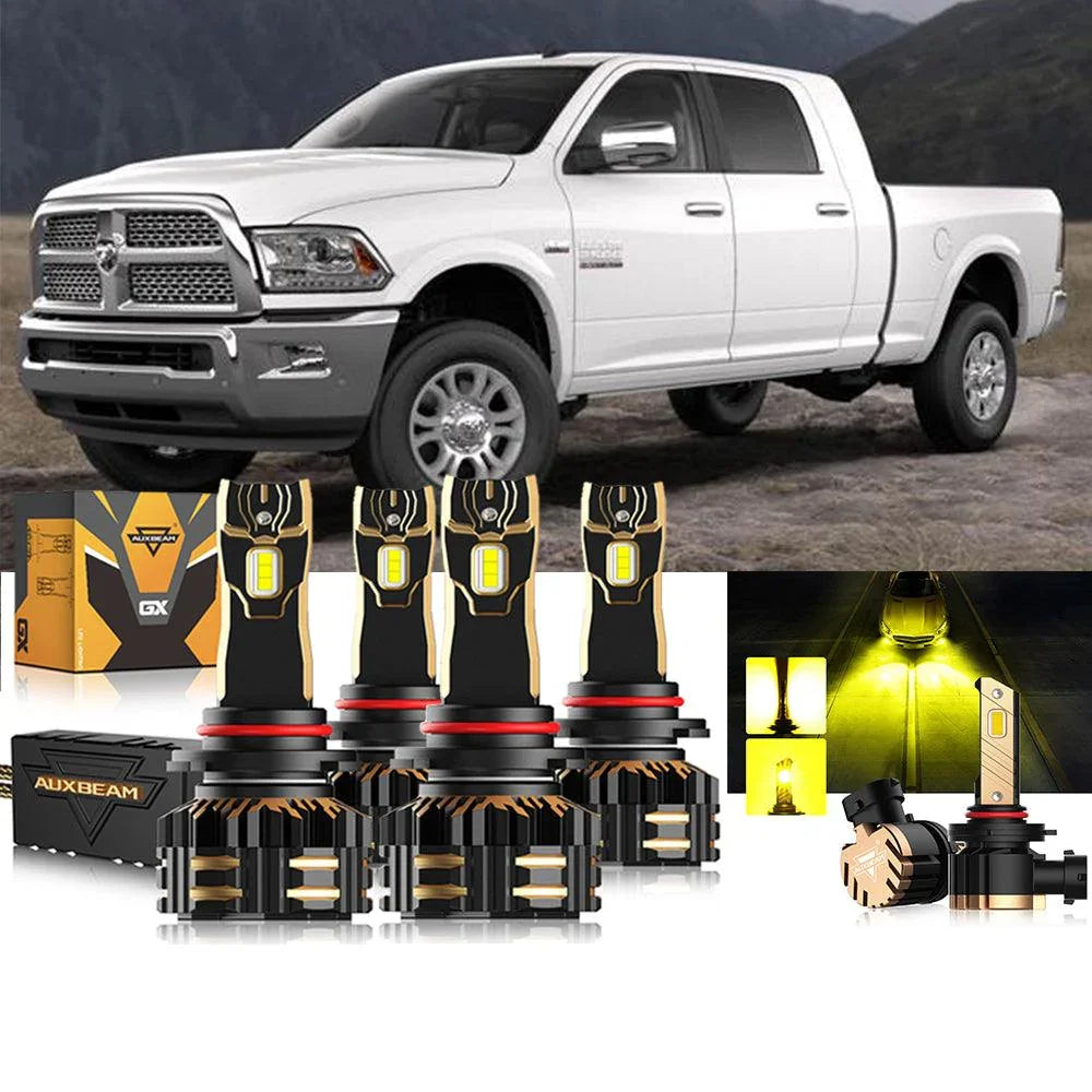Auxbeam LED Headlights Bulbs Bundle for 2018-2019 Ram 2500