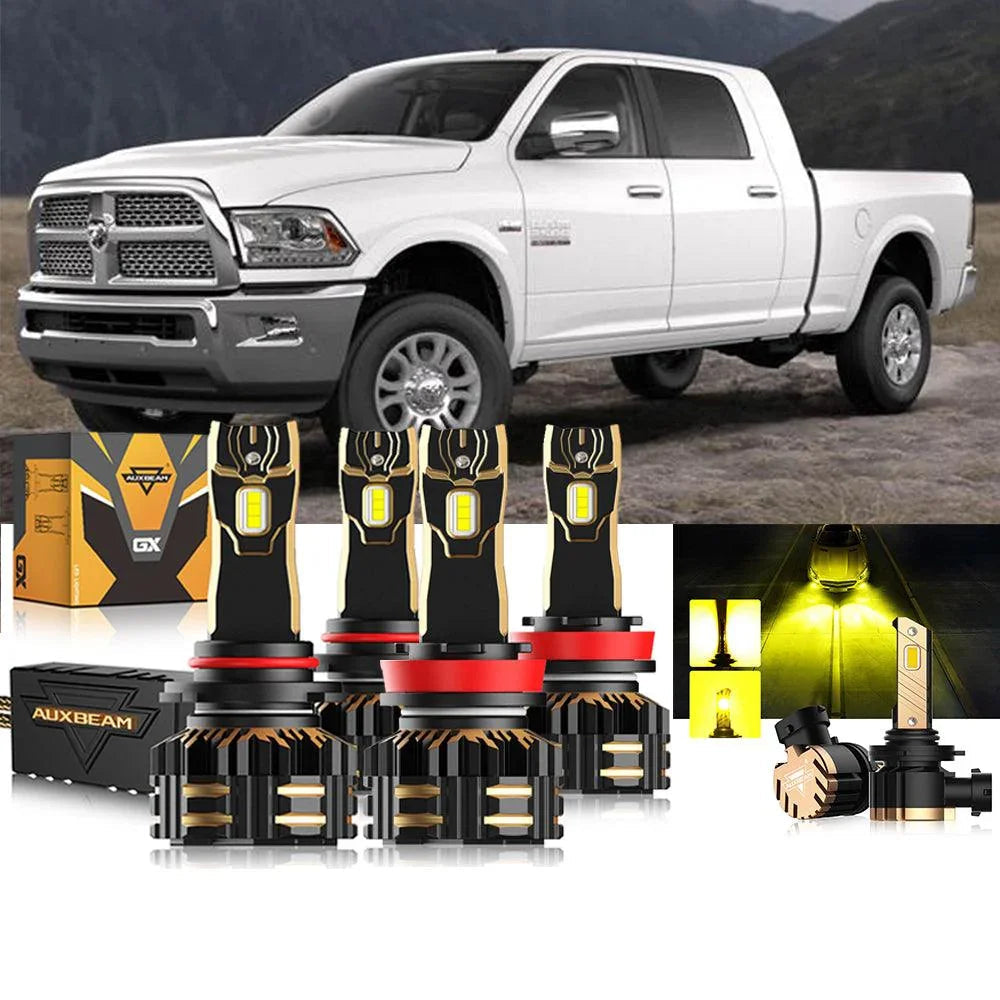 Auxbeam LED Headlights Bulbs Bundle for 2018-2019 Ram 2500