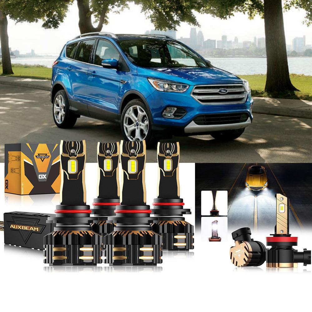 Auxbeam LED Headlight Bulbs Bundle for 2018-2019 Ford Escape 9005
