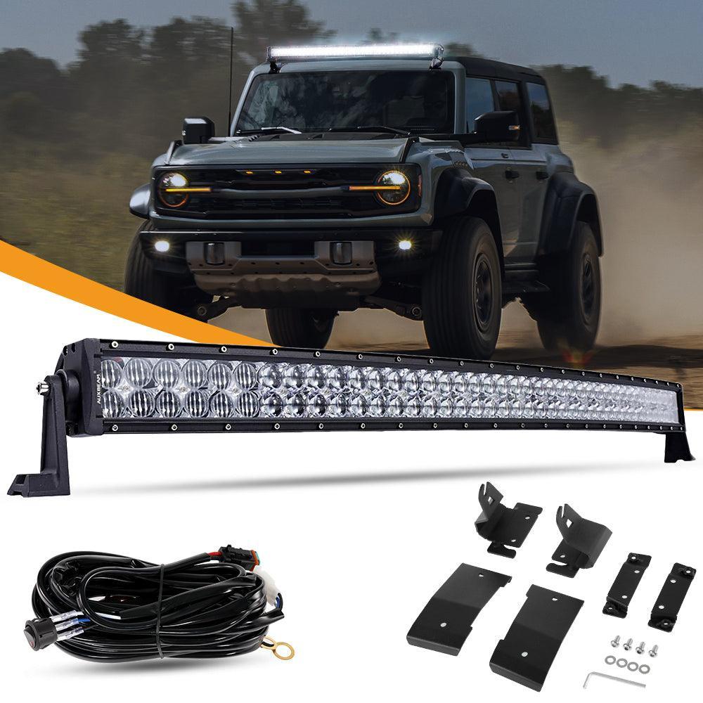 Auxbeam 42 Inch 5D Series Curved LED Light Bar for Ford Bronco 2/4 Door 2021