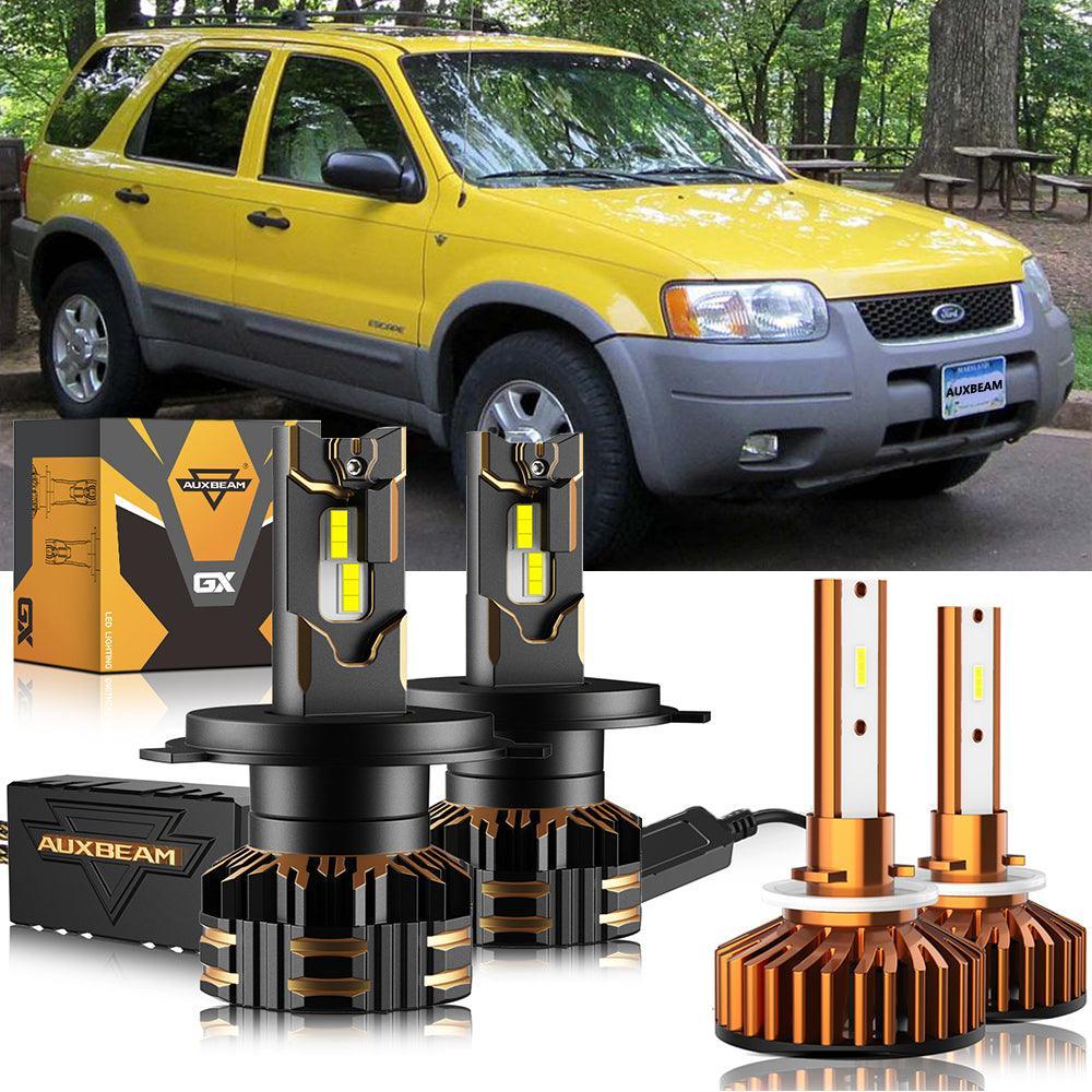 Auxbeam LED Headlight Bulbs for 2001-2004 Ford Escape H4