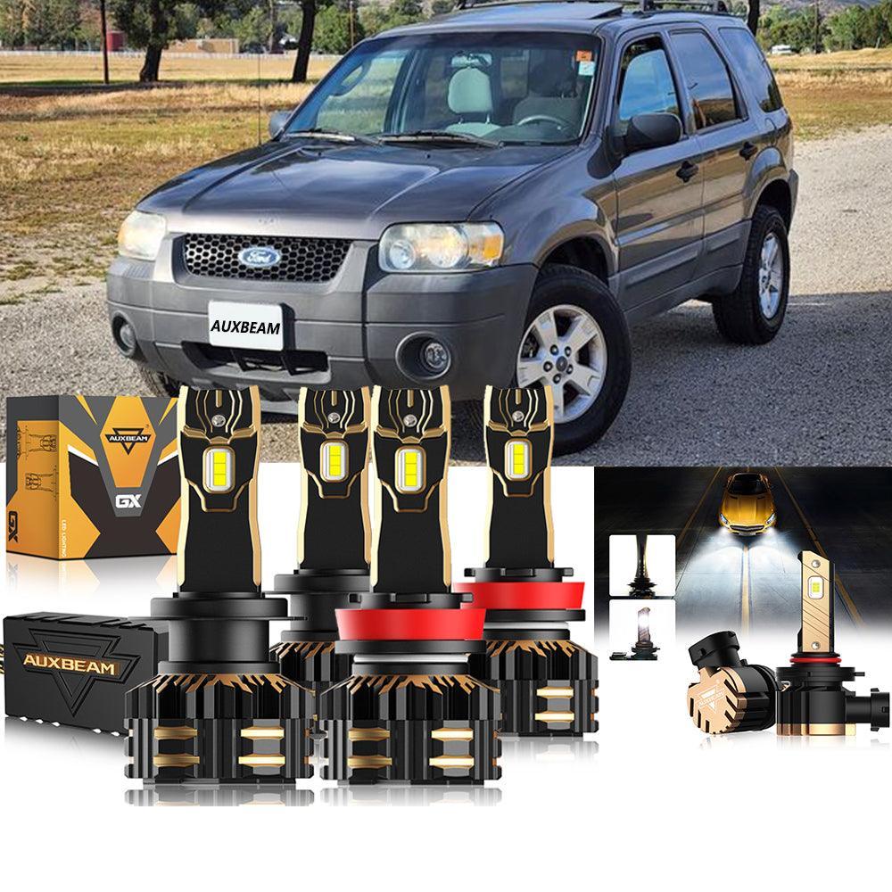 Auxbeam LED Headlight Bulbs Bundle for 2005-2006 Ford Escape H4