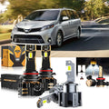Auxbeam LED Headlight Bulbs Bundle for 2020 Toyota Sienna 9005 D4S