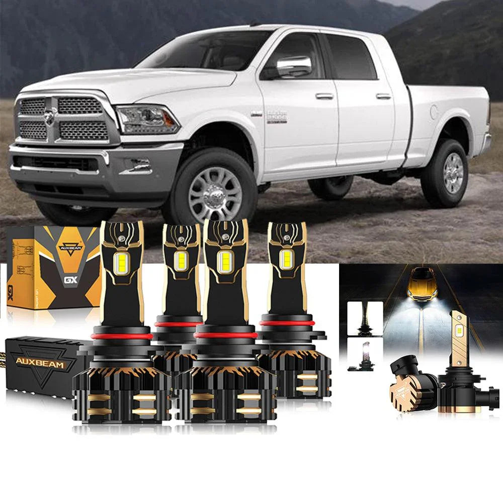 Auxbeam LED Headlights Bulbs Bundle for 2018-2019 Ram 2500