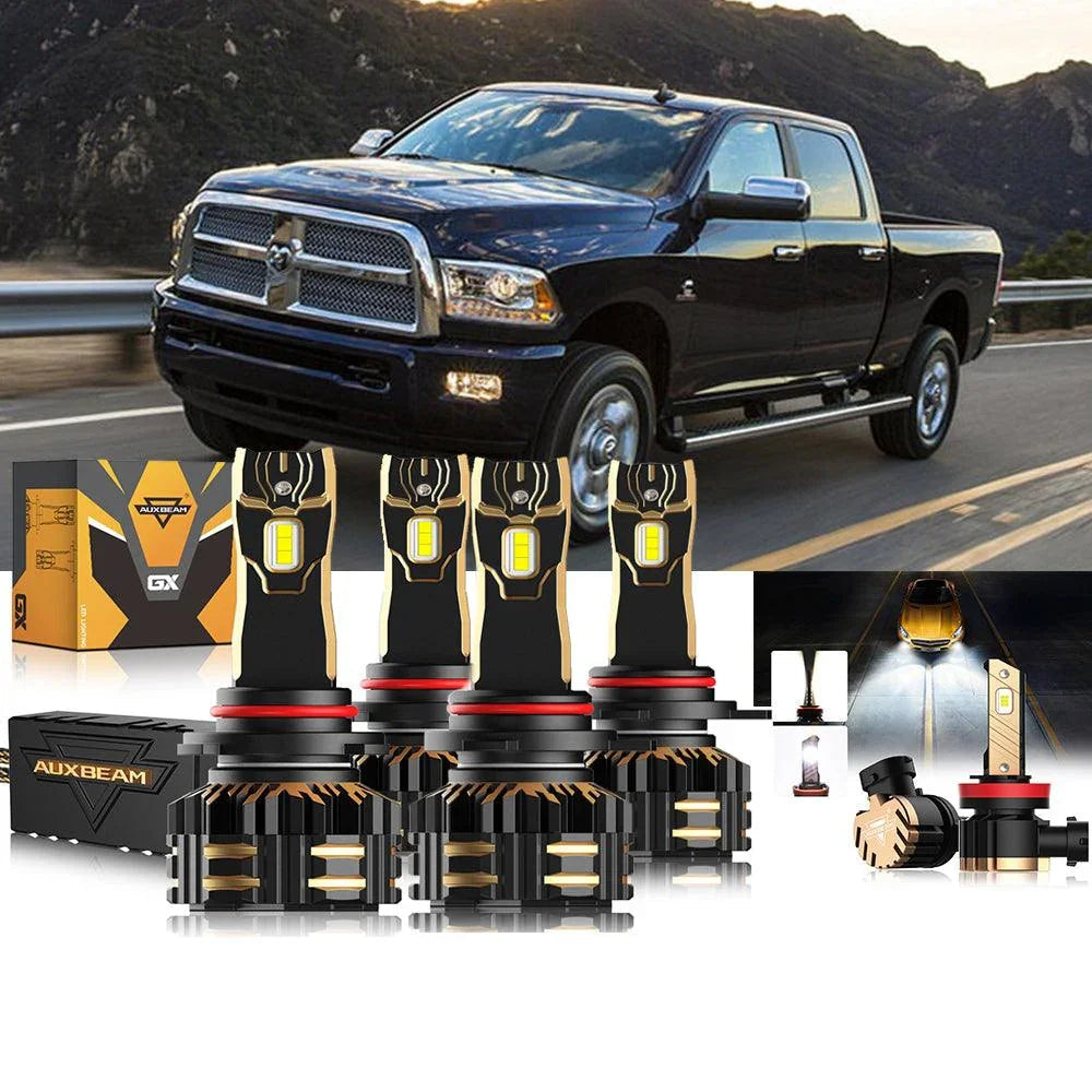 Auxbeam LED Headlight Bulbs Bundle for 2013-2015 Ram 2500