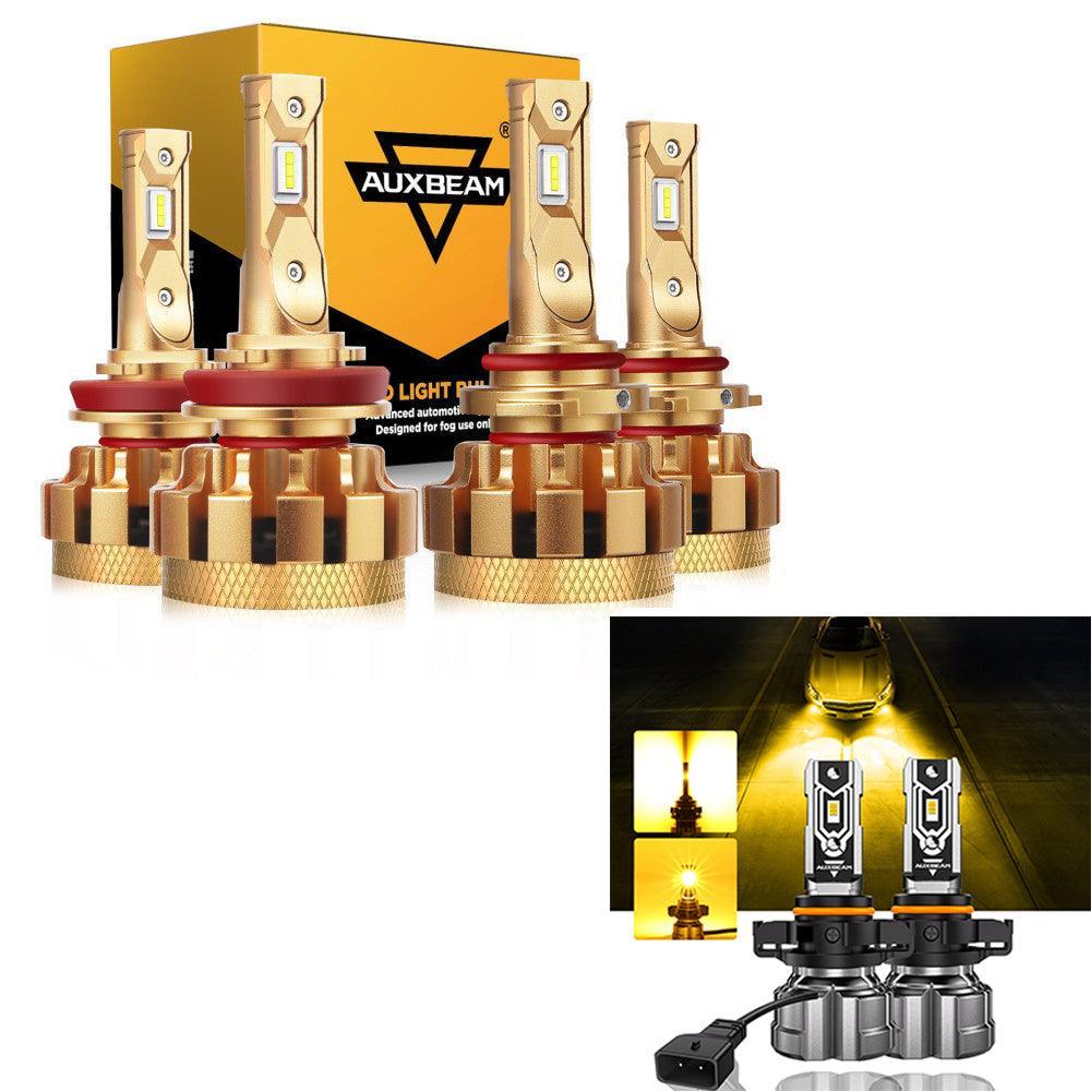 Auxbeam F-16 Plus Series LED High/Low Beam Bulb for 2007-2014 GMC Sierra 2500 HD