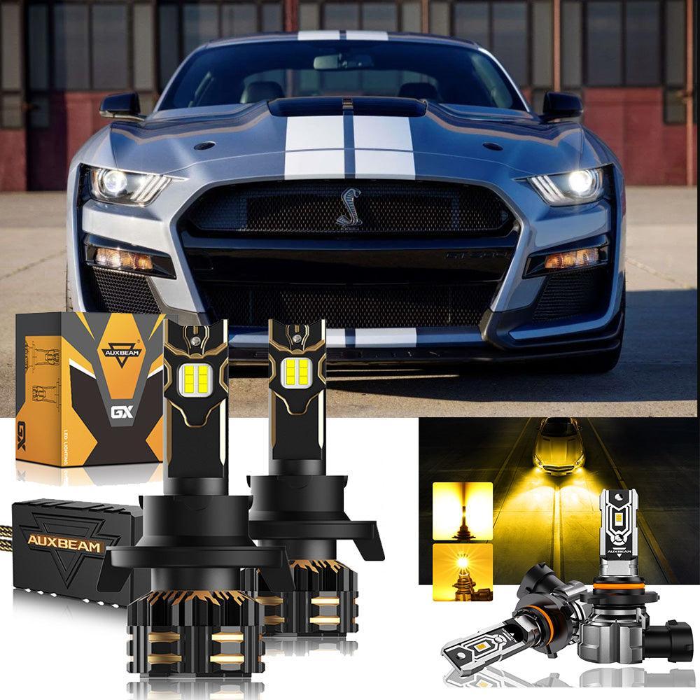 Auxbeam LED Headlight Bulbs for 2005-2007 Ford Mustang GT H13