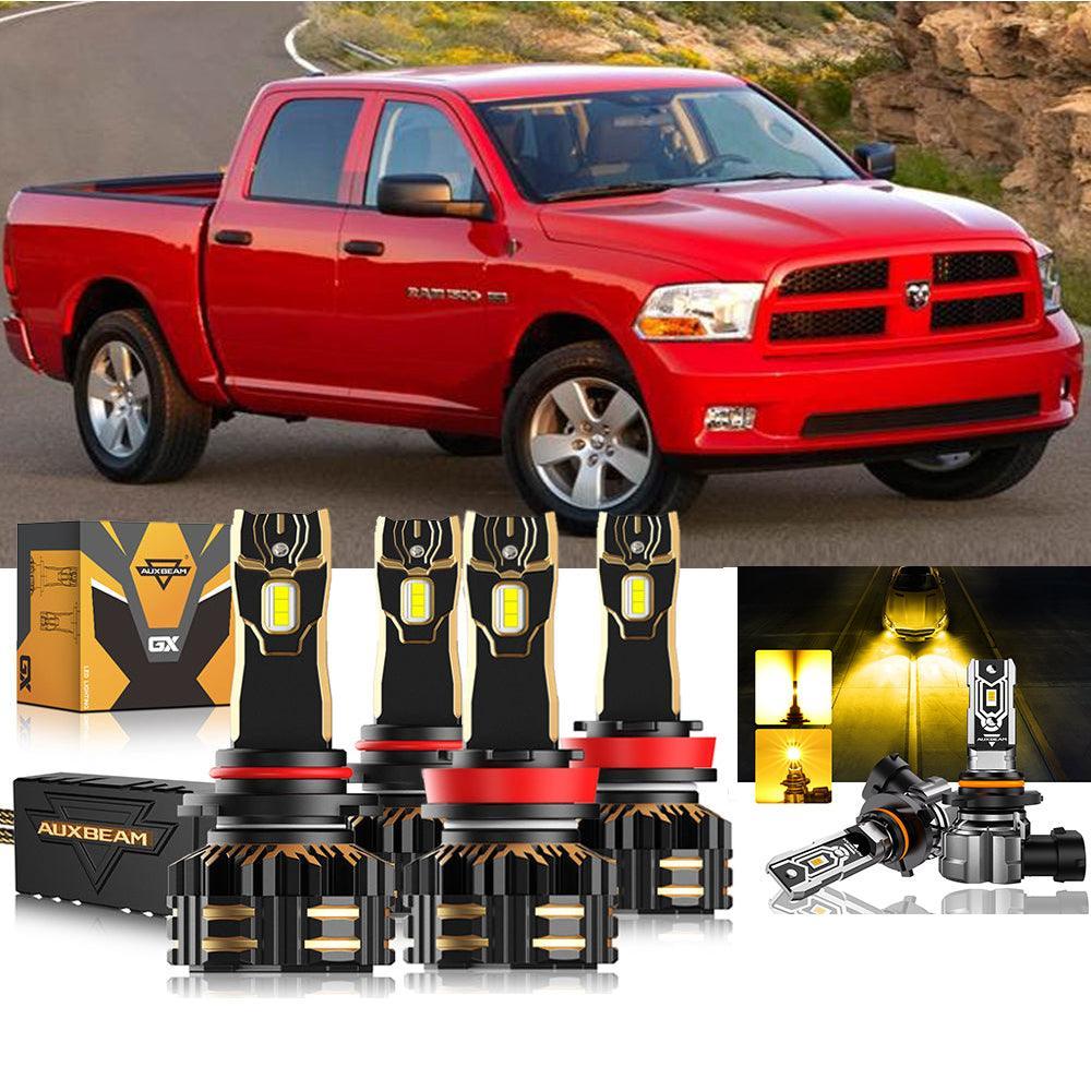 Auxbeam LED Headlight Bulbs for 2011-2012 Ram 1500 (with 4 headlamps) 9005 H13