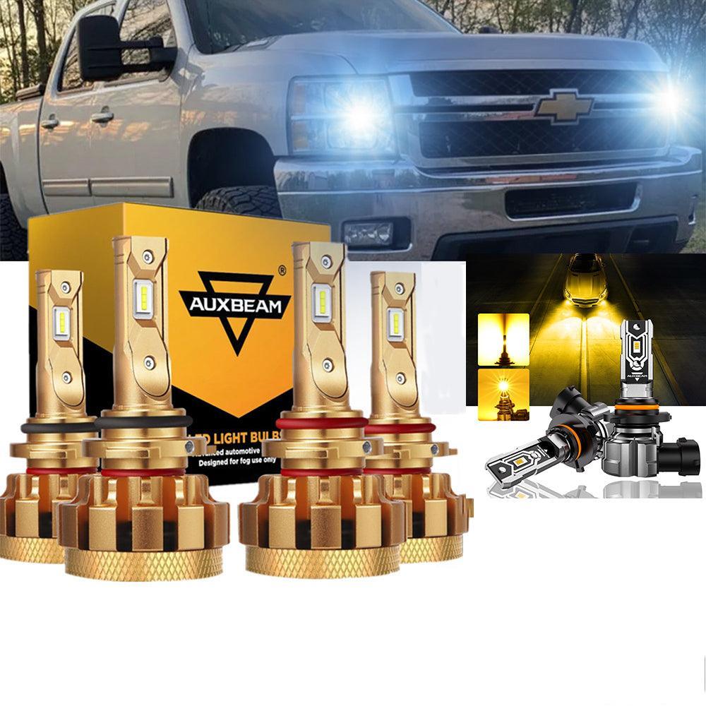 Auxbeam F-16 Plus Series LED High/Low Beam Bulb Bundle for 2003-2006 Chevrolet