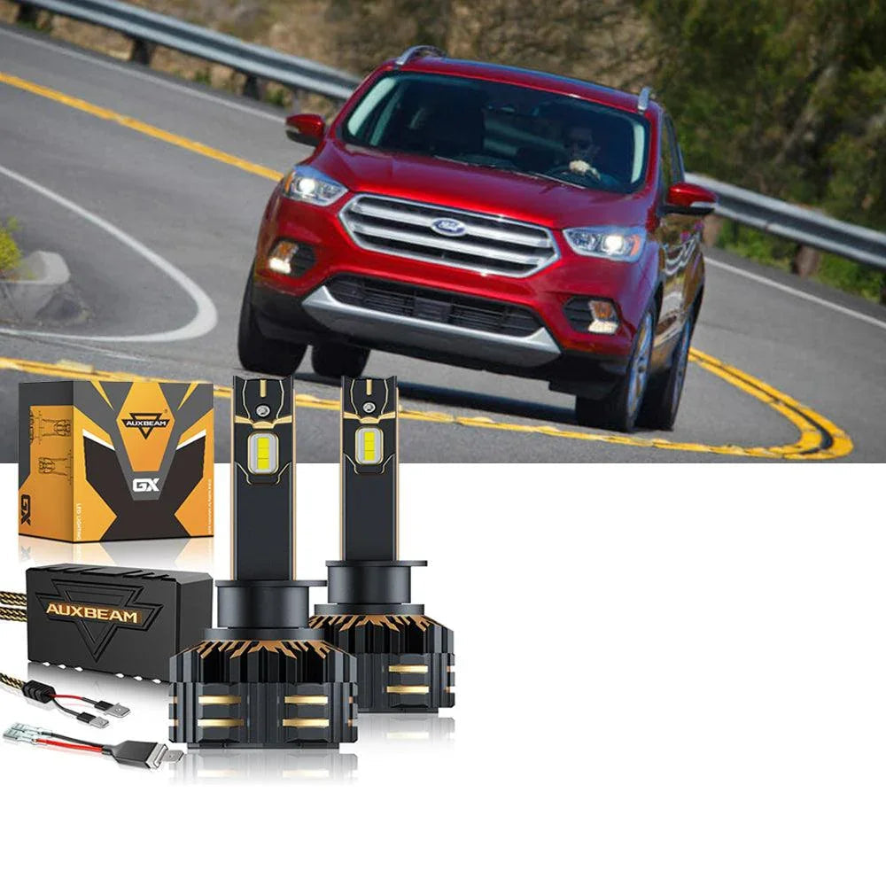 Auxbeam LED Headlight Bulbs Bundle for 2018-2019 Ford Escape H1 D3S