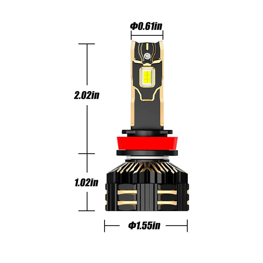 Auxbeam 9005+H11 LED Headlight Bulbs 240W GX-ULTRA Series 4 Bulbs