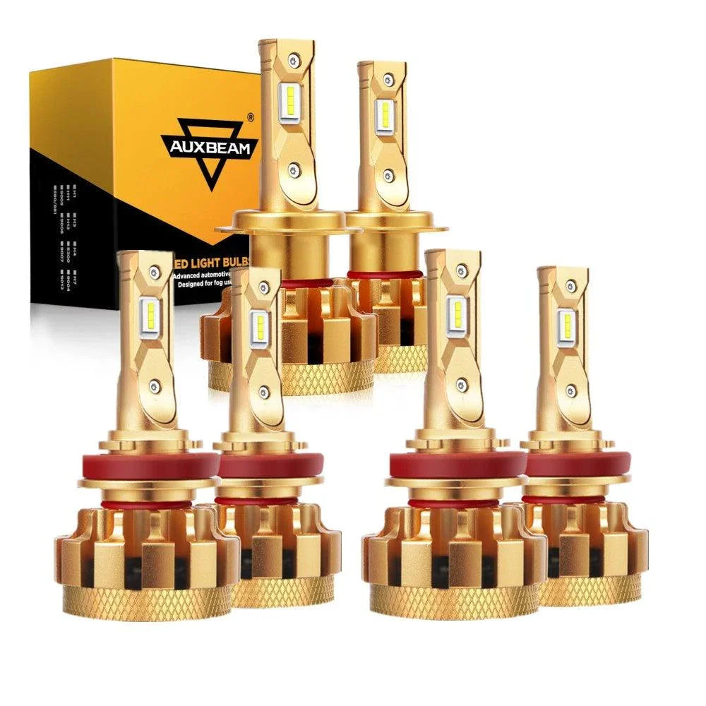 Auxbeam F-16 Plus Series LED High/Low Beam Bulb Bundle for 2015-2019 Hyundai
