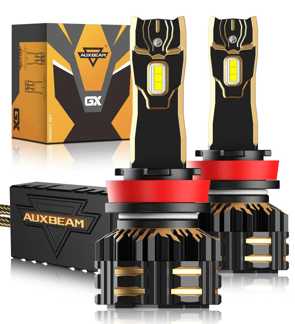 Auxbeam H11/H9/H8/H16JP LED Headlight Bulbs 120W GX Series 2 Bulbs