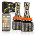 Auxbeam CT60 Series Bi-Color Smart 120W LED Headlight Bulbs – App Control via