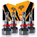 Auxbeam H11+H11 LED HEADLIGHT BULBS 110W F22 SERIES 4 BULBS