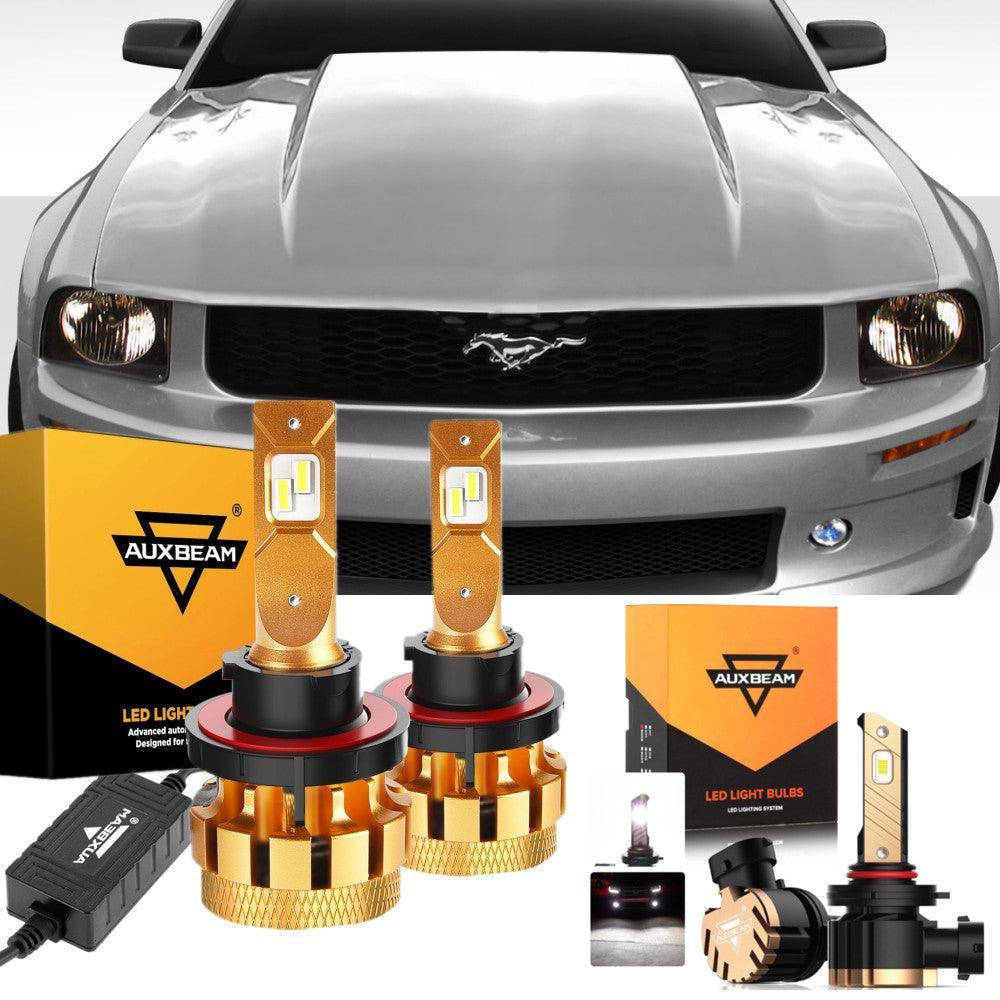 Auxbeam F-16 Plus Series LED High/Low Beam Bulb for 2005-2006 Ford Mustang(GT)
