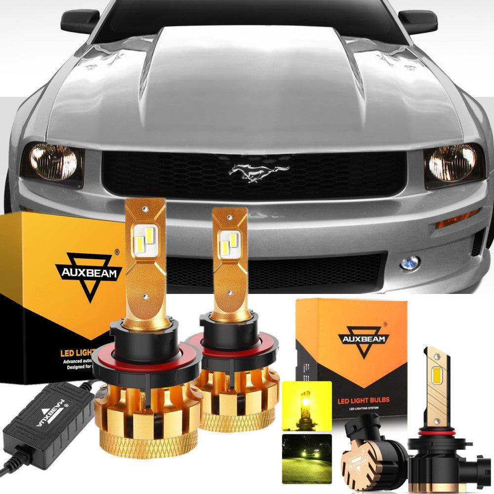 Auxbeam F-16 Plus Series LED High/Low Beam Bulb for 2005-2006 Ford Mustang(GT)