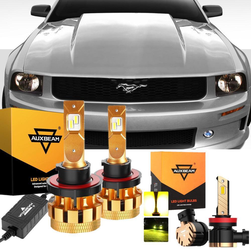Auxbeam F-16 Plus Series LED High/Low Beam Bulb for 2005-2006 Ford Mustang