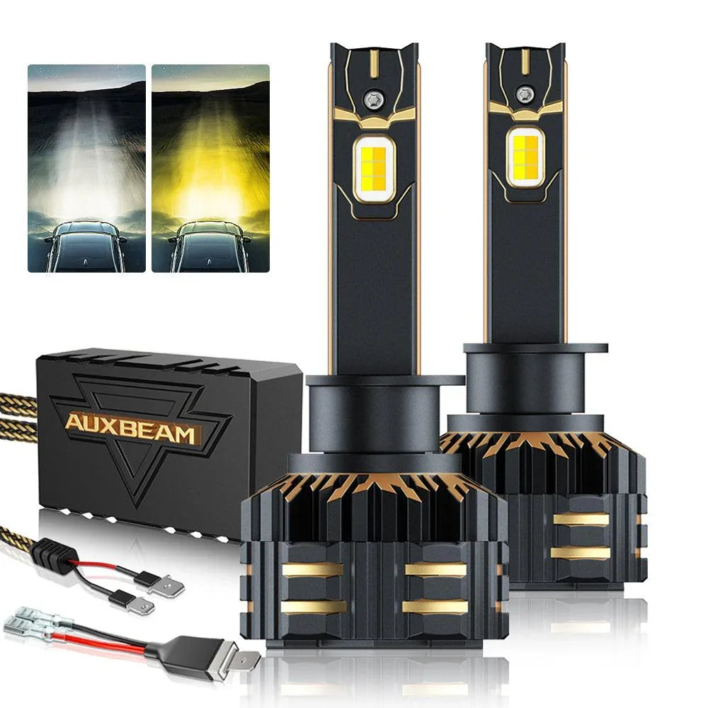 Auxbeam H1 LED Bulb Fog Lights 110W GX Bi-Color Series High Power